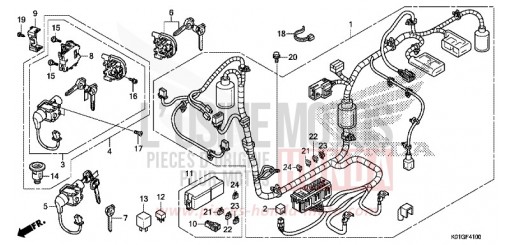 WIRE HARNESS SH125ADG de 2016